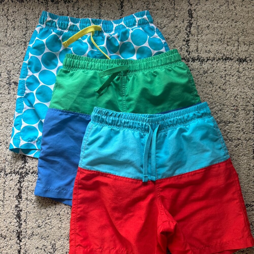 Primary Kids Swim Trunks (set of three)